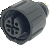 Waterproof Connector M12 5P(F) Plastic