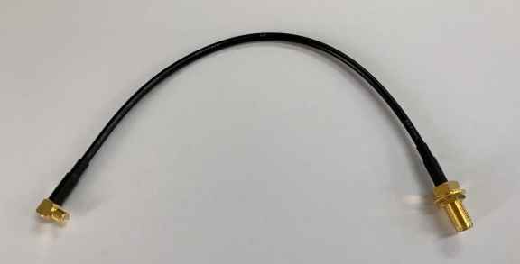 RF Cable Assembly, RA MCX M RG174 200mm SMA F(BH)