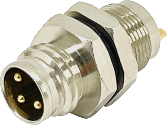Waterproof Connector M8 3P(M) Panel Mount