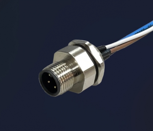 Waterproof Connector M12 4P(M) with Cable