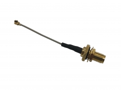 Mini Coaxial Cable Assembly with RF Connector, RF Cable Assembly, Micro RF Coaxial Cable, MHF(I.PX) Ø1.13 42mm Coaxial Cable, RP SMA F(BH) A Type