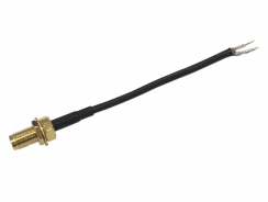 RF Cable Assembly, SMA F(BH) RG174 150mm Stripped End