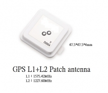 GPS L1+L2 Patch Stacked Antenna