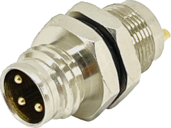 Waterproof Connector M8 3P(M) Panel Mount